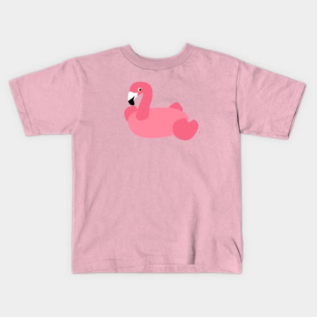 Pool Flamingo Summer Float Kids T-Shirt by lymancreativeco
